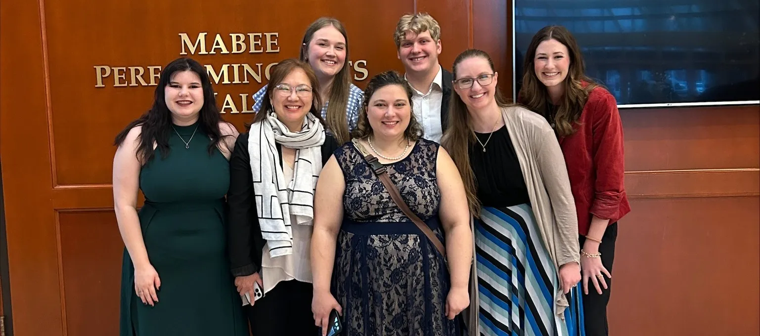 Grace Steiner with students at NATS